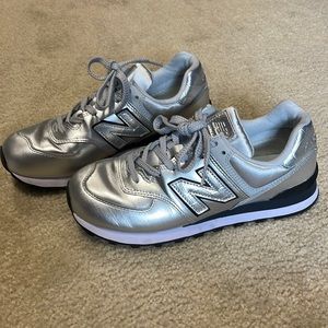 Adorable silver New Balance!
